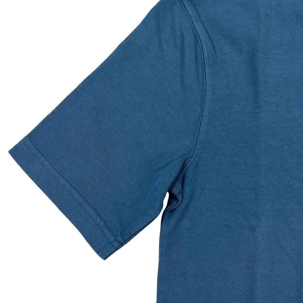 New Champion Men US XS Blue T-Shirt Crew Neck Short Sleeve Sport Casual Logo - Picture 5 of 9